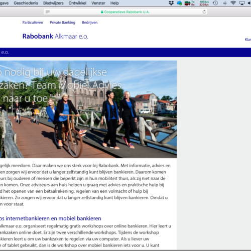Publicatievoorbeeld reportage en portretfotografie voor Rabobank Alkmaar e.o.